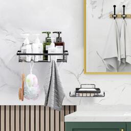 LIFE IDEAS 4-Piece No Drill Shower Caddy Set - thumbnail 9