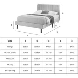 Aspire Rosella Upholstered Bed - thumbnail 4