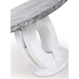 Shankar Neptune Round Marble Effect Dining Table - thumbnail 4