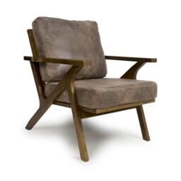 Shankar Hampton Suede Effect Brown Accent Chair - thumbnail 8