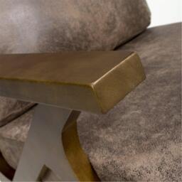 Shankar Hampton Suede Effect Brown Accent Chair - thumbnail 7