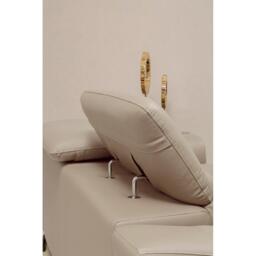Fifty Five South Padua 3 Seat Stone Leather Sofa - thumbnail 2