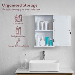 Lassic Bath Vida Priano 1 Door Mirrored Wall Cabinet - thumbnail 5