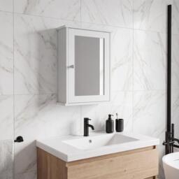 Lassic Bath Vida Priano 1 Door Mirrored Wall Cabinet