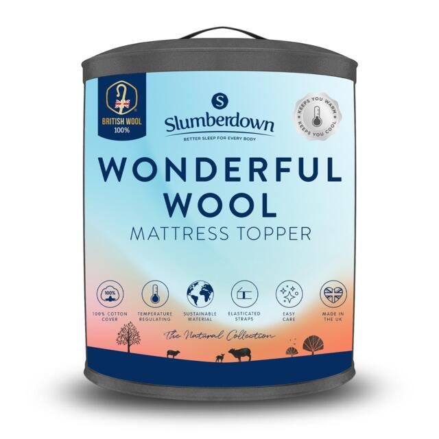 Slumberdown Wonderful Wool Mattress Topper - image 1