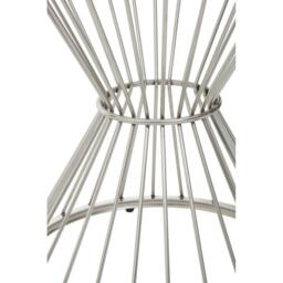 Fifty Five South Anzio Hourglass Dining Table with Clear Glass and - thumbnail 3