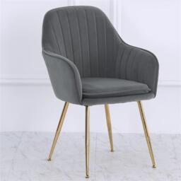 Kabinet UK 2 Set Modern Velvet Upholstered Dining Chairs - thumbnail 6