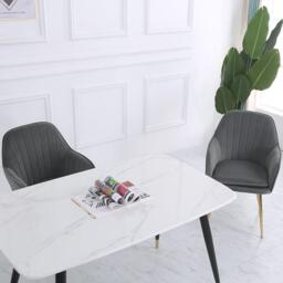 Kabinet UK 2 Set Modern Velvet Upholstered Dining Chairs - thumbnail 2