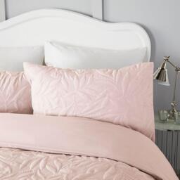 Serene Home Luana Pinsonic Floral Duvet Cover Set in Silver - thumbnail 2
