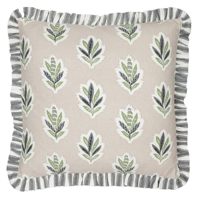 Sanderson Sessile Leaf Ruffle Feather Filled Cushion - image 1