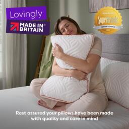 Slumberdown Memory Luxe Firm Support Pillow - thumbnail 6