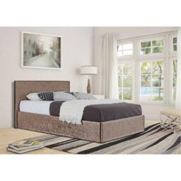 Comfy Living Crushed Velvet Ottoman Bed and Mattress - thumbnail 1
