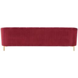 Fifty Five South Bella 3 Seat Wine Velvet Sofa - thumbnail 3