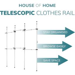 House of Home Telescopic Wardrobe Organiser - thumbnail 6
