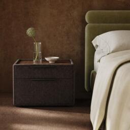 Sofa.com Cole Large Bedside Table in Brushed Matte Weave - thumbnail 1