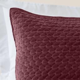 Bianca Attica Velvet Embroidered Pillow sham Pair - thumbnail 2