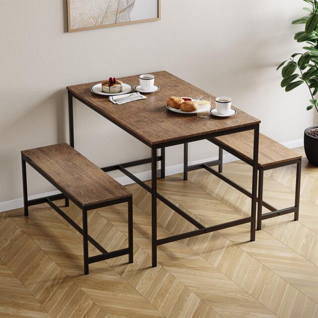 Lassic Roslyn 4 Seater Dining Table With Bench Set - image 1