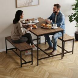 Lassic Roslyn 4 Seater Dining Table With Bench Set - thumbnail 3