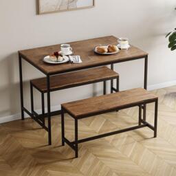 Lassic Roslyn 4 Seater Dining Table With Bench Set - thumbnail 5