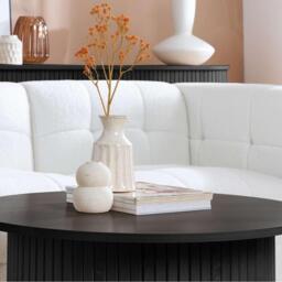 Birlea Axel Round Fluted Coffee Table - thumbnail 4