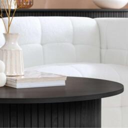 Birlea Axel Round Fluted Coffee Table - thumbnail 3