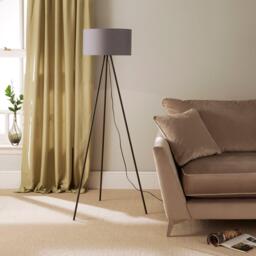 K Living Leena Minimalist Metal Tripod Floor Lamp