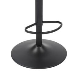 Shankar Set of 2 Mason Brushed Velvet Black Base Bar Stool - thumbnail 5