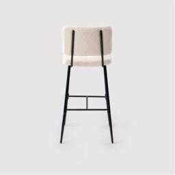 Urban Meuble Set of 2 Modern Beige Bar Stool Tall Seating - thumbnail 8