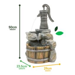 Streetwize Hand Pump Solar Water Feature - thumbnail 3
