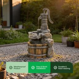 Streetwize Hand Pump Solar Water Feature - thumbnail 4