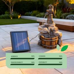 Streetwize Hand Pump Solar Water Feature - thumbnail 7