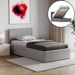 Lassic Lisbon 3ft Single Ottoman Faux Leather Bed UKFR - thumbnail 1