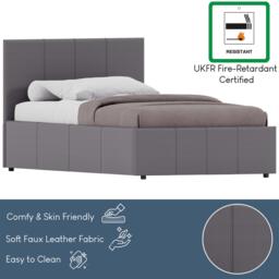 Lassic Lisbon 3ft Single Ottoman Faux Leather Bed UKFR - thumbnail 8