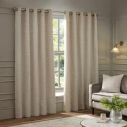 Paoletti Galaxy Fully Lined Chenille Eyelet Curtains - thumbnail 2
