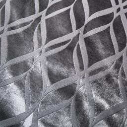 Soiree Belfort Velvet Ogee Duvet Cover Set in Slate - thumbnail 4