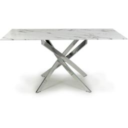 Shankar Astoria Medium 1.6m White Dining Table - thumbnail 2