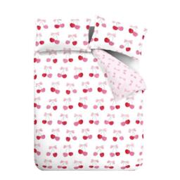 Catherine Lansfield Cherries and Bows Reversible Duvet Cover Set - thumbnail 5