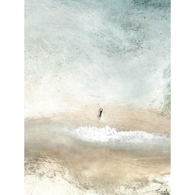 The Art Group Dan Hobday Lone Surfer 60X80 Wall Art
