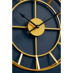 Interiors by Premier Kent 40cm Dia Small Gold Finish Metal Wall Clock - thumbnail 2