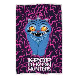 K Pop Demon Hunters Kpop Demon Hunters Pink Sherpa Back Fleece Blanket - thumbnail 1
