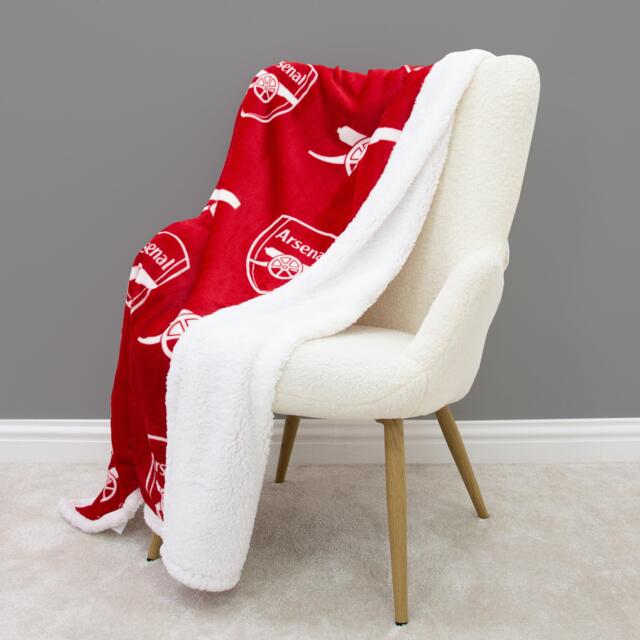 Arsenal FC Arsenal Stamp Sherpa Fleece Blanket - image 1