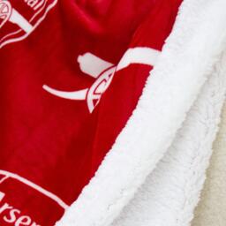 Arsenal FC Arsenal Stamp Sherpa Fleece Blanket - thumbnail 4