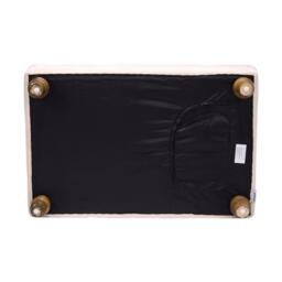 Kabinet UK Velvet Rectangular Ottoman Footstoo Beige - thumbnail 9