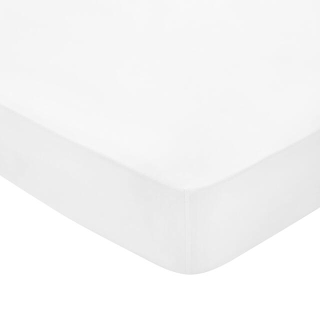 Bedeck of Belfast FINE LINENS 300TC PLAIN DYE FITTED SHEET
