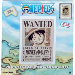 One Piece Luffy Wanted Light up Poster - thumbnail 1