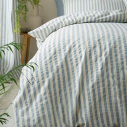 Pineapple Elephant Cotton Rich Woven Stripe Duvet Cover Set - thumbnail 3