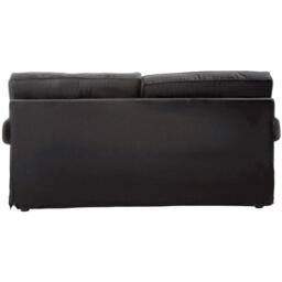 Fifty Five South Ralph Two Seat Black Velvet Sofa - thumbnail 3