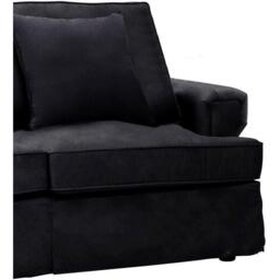 Fifty Five South Ralph Two Seat Black Velvet Sofa - thumbnail 5