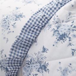 Catherine Lansfield Lucie Floral Frill Fully Reversible Bedspread - thumbnail 2