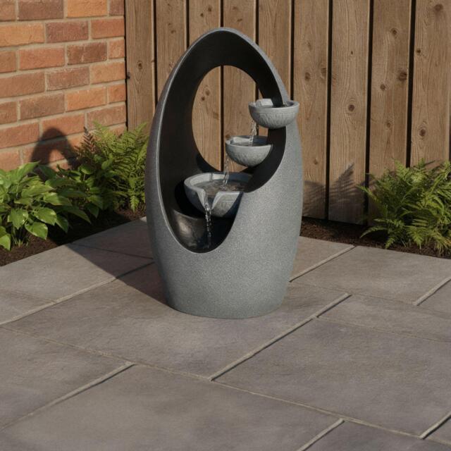Streetwize Infinity Loop Solar Fountain -Sculptural Water Art - image 1